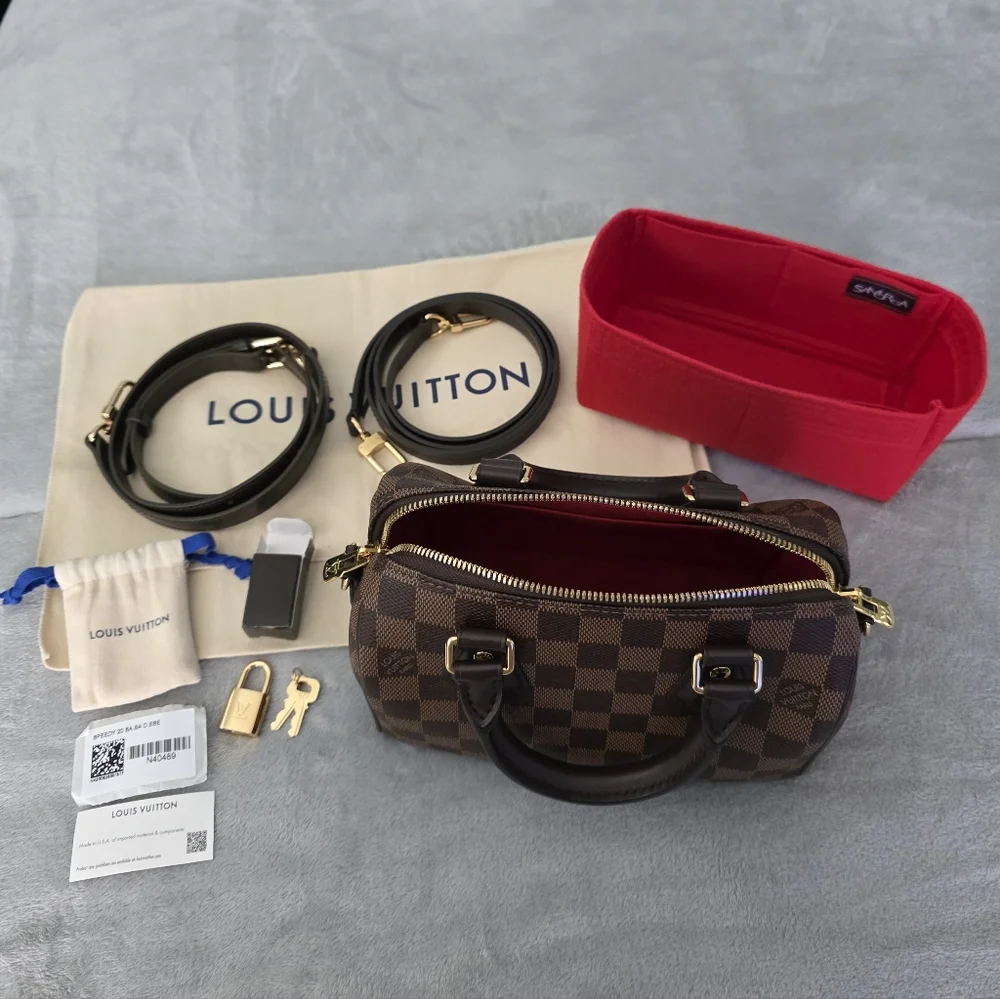 Louis Vuitton Speedy 20 Bandouliere Damier Ebene - Picture 15 of 16